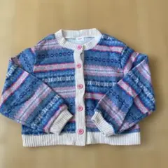 韓国子供服Hei XXL 130 カーディガン 青・ピンク・白