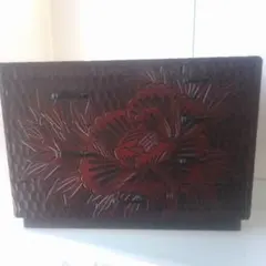 鎌倉彫 木製 ミニチェスト 小物入れ 3〜4段引き出し 彫刻デザイン 牡丹