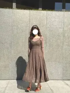 Snidel 新品 レイヤードドッキングワンピース