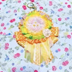 痛ロゼット　ロゼット　缶バッジ　オタ活　推し活グッズ　痛ば　黄色　イエロー