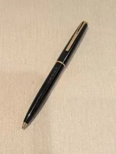 MONTBLANC レバー式 ボールペン No.380 黒×ゴールド 社名刻印有のサムネイル