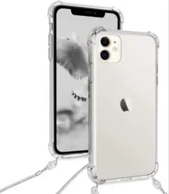 iPhone11ProMaxケース　クリアケース　斜め掛け　スマホショルダー
