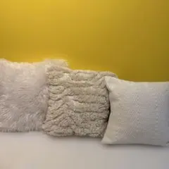 Francfranc クッションカバー　45×45 シープ感　モコモコ　カバー