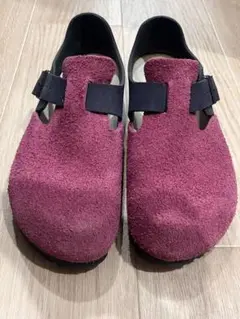 極美品 ビルケンシュトック ロンドン パープル×ネイビー 39(ナロー)