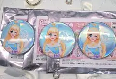 アイカツ オールアイカツ！ ゲームモデル缶バッジ 白鳥ひめ 3点のサムネイル