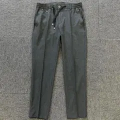 ダークグレー スラックス ウエストゴム　アウール　XL 美品