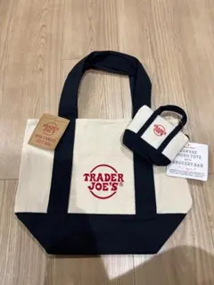 トレーダージョーズ ネイビー マイクロトート ミニトート TraderJoe's
