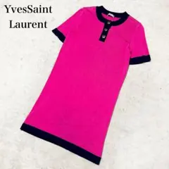 合馬公式アカウント2 イヴサンローラン ロングワンピース フォーマル M 合馬公式アカウント2様専用 イヴサンローラン ロングワンピース