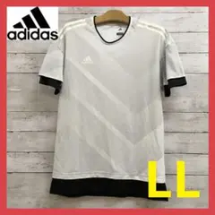 美品 アディダス adidas サッカーウェアー メンズ LL 白