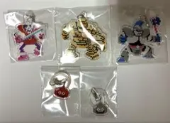 【新品未開封】ドラゴンクエスト　めじるしチャーム　ドットモンスター　5点セット