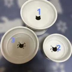 猫壱 フードボウル 猫用食器 3点セットのサムネイル
