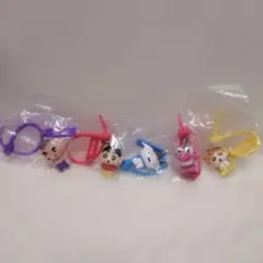 クレヨンしんちゃん　カラフルマルチチャーム　5点