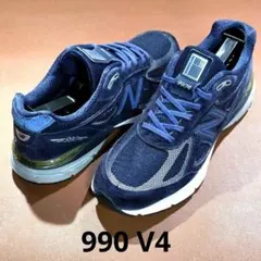 美品 new balance 990 NLE4 V4 26.5 ネイビー