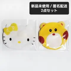 HELLO KITTY : なかよし！ふわふわフェイスポーチ 2点セット