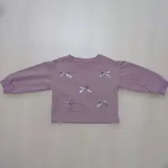 くすみピンク　薄手トレーナー