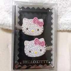 ハローキティ　ジュエルデコ ラインストーン　前髪クリップ　2個セット　新品未使用