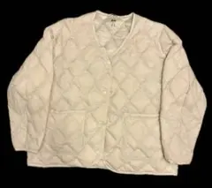 UNIQLO ウルトラライトダウン アイボリー キルティング ⚠︎収納袋なしです