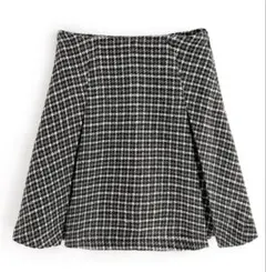 インパン裏地付きプリーツミニスカート mei40