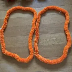 オレンジ フラダンス レイ 2個セット