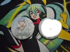 ポケミク ポケモン 初音ミク 缶バッジ ドラゴン ミライドン 2個セット
