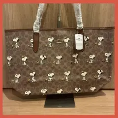 ラスト1点 新品未使用COACHコーチ× PEANUTS カーゴトート26 - メルカリ