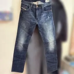 【DIESEL】スリムデニム W30 L32 インディゴ ヴィンテージ加工 定番
