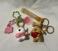 Maltese チャーム キーホルダー2個セット