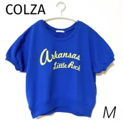 COLZA 半袖 スウェット ブルー Mサイズのサムネイル