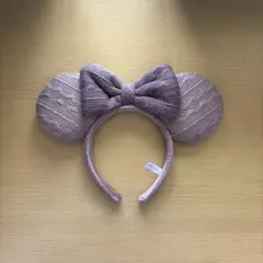 ミニーマウス風 薄紫色カチューシャ