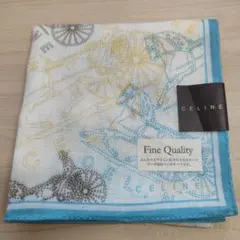 未使用　CELINE　セリーヌ　ハンカチ　Fine Quality　ガーゼ　馬車
