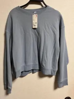 晴美&真緒様専用ユニクロ　3XL クロップドスウェットシャツ長袖ブルーWoman