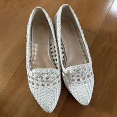 Green Label Relaxing23cm メッシュバレエシューズ白