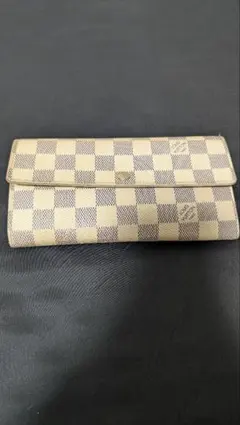 ルイヴィトン N61735 ポルトフォイユ サラ ダミエ アズール　 長財布