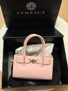 VERSACE ピンクハンドバッグ ダストバッグ付き