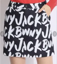 Jack Bunny ゴルフスカート 総柄 ブラック　サイズ1のサムネイル