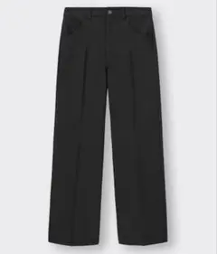 送料込み♪GU センタープレスストレートパンツ☆XLサイズ