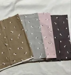 花柄プリント綿生地4枚セット