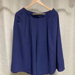 GU ネイビー ガウチョパンツ