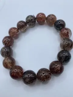 ハーキマーダイヤモンド 18mm 内径18cm│極上ミックス内包 パキスタン 