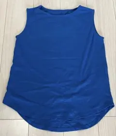 【used】鮮やかブルーのタンクトップ☆ノースリーブ