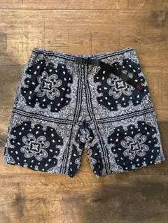 グラミチ gramicci バンダナ柄 ブラック ネイビー ショートパンツ M 
