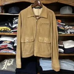 90s polo ralph lauren スイングトップ　レザージャケット
