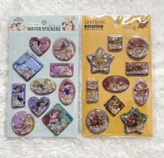 ☆ディズニー ウォーターシール2点セット【新品】☆セリア☆ラスト1点☆品薄☆