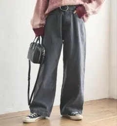 【美品】FREAK’S STORE カーヴィデニムM カーブデニム