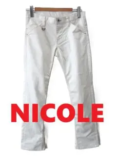 Y2K NICOLE Selection ニコル ホワイト フレア パンツのサムネイル