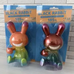 ブラックラビット　ソフビ　BLACK Rabbit パステル　メタリック ブラックラビット ソフビ BLACK Rabbit パステル メタリック - メルカリ