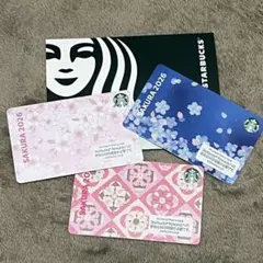 【ラスト2点】スターバックスカード桜　SAKURA2026 3枚セット