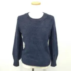 /◇b/バナナリパブリック シャギー ニット セーター 長袖 Sトップス 紺