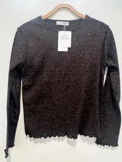 A DAY IN THE LIFE ラメ入り長袖トップス