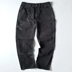【極上フェード】90s Carhartt ダブルニー ブラック 墨黒 usa製 2025年最新】carhartt ダブルニー ブラック フェードの人気